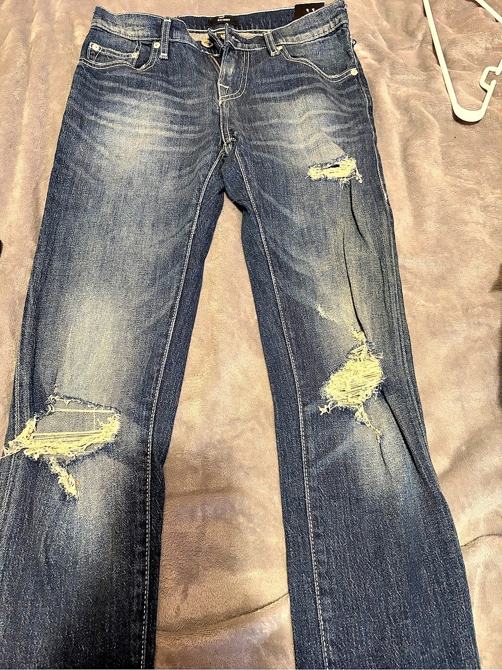 True Religion Skinny Distressed Jeans Blue Waist 29